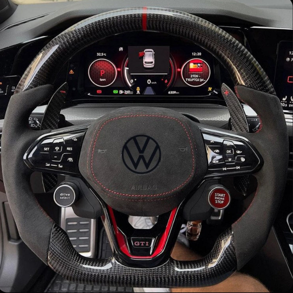 Volant Carbone Personnalisé VOLKSWAGEN GOLF 8 GTI/R/GTE